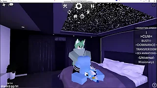 Roblox furry le gusta que se lo inserten en 4.